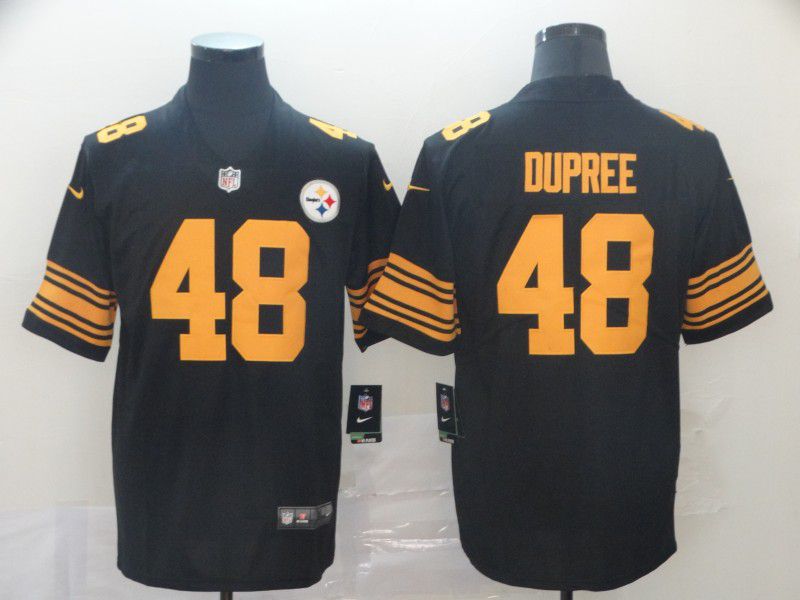Men Pittsburgh Steelers 48 Dupree Black Nike Vapor Untouchable Limited Player NFL Jerseys1